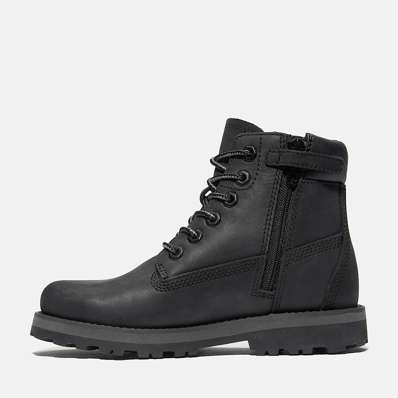 Courma Kid Lace Up Boot for Youth in Black