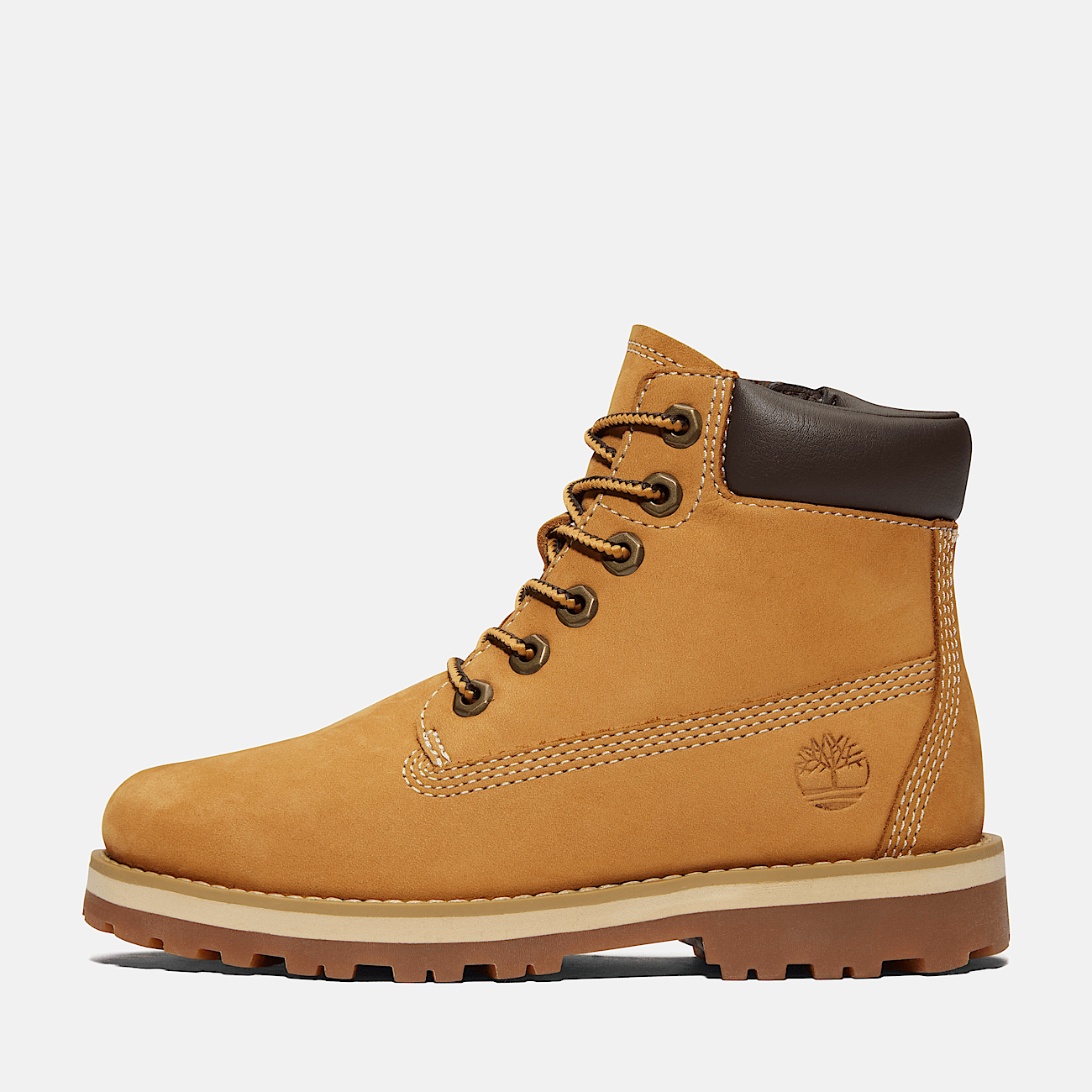 Courma Kid Lace Up Boot for Youth in Yellow