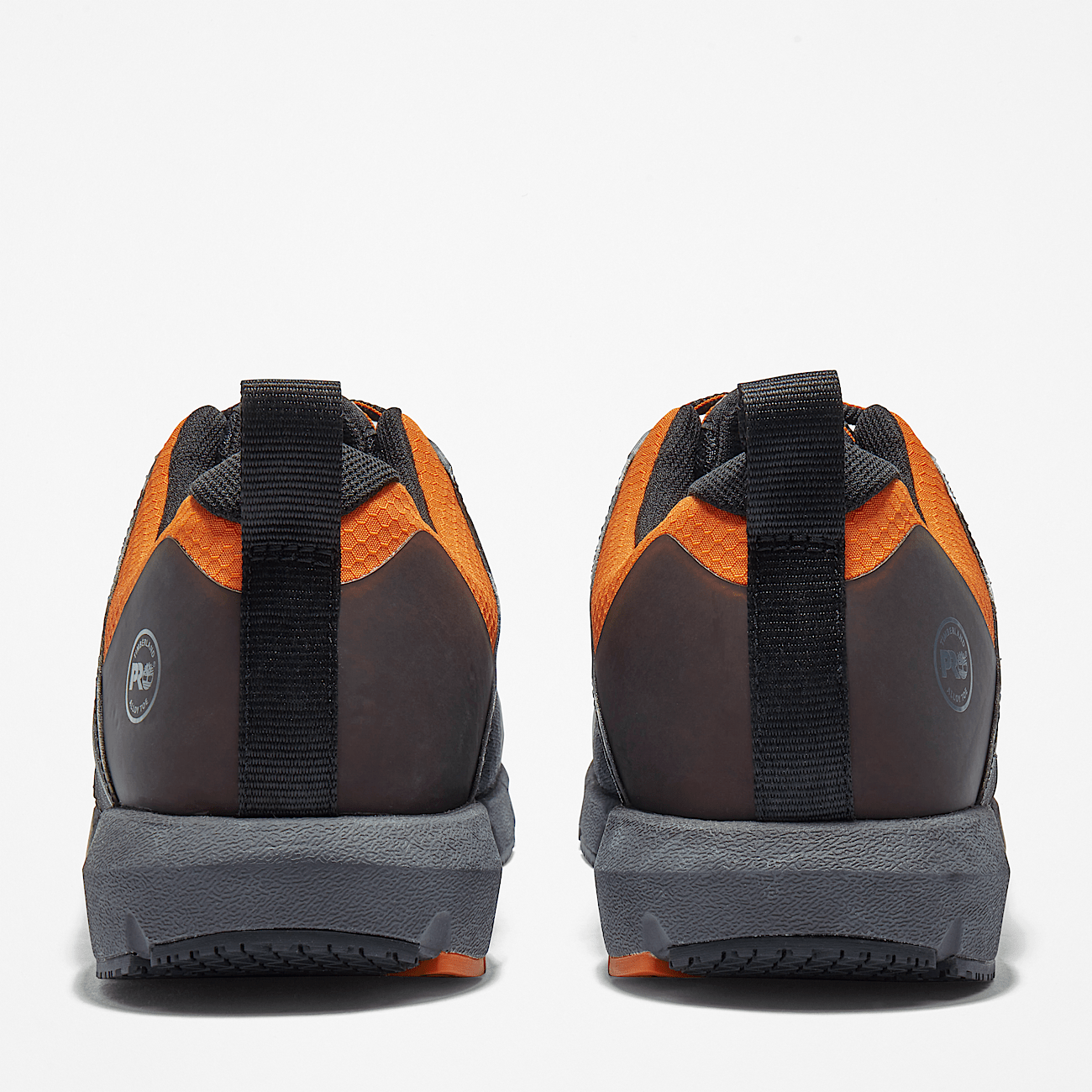 Radius Alloy Toe Work Shoe for Men in Black and Orange