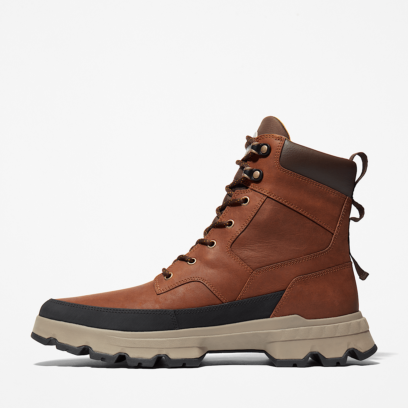 Timberland Originals Ultra Mid Lace Up Waterproof Boot for Men in Light Brown
