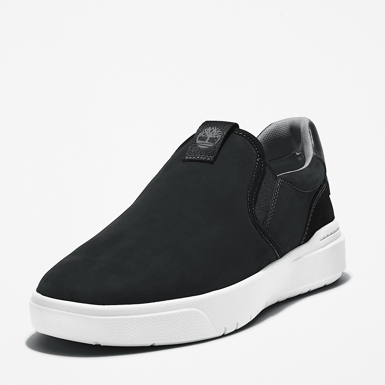 Timberland black slip on shoes top