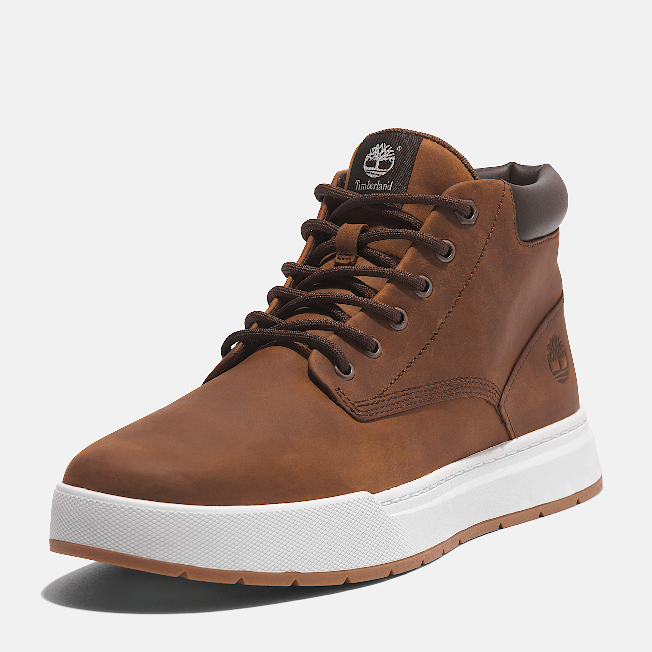 Maple Grove Mid Lace-Up Trainer for Men in Brown