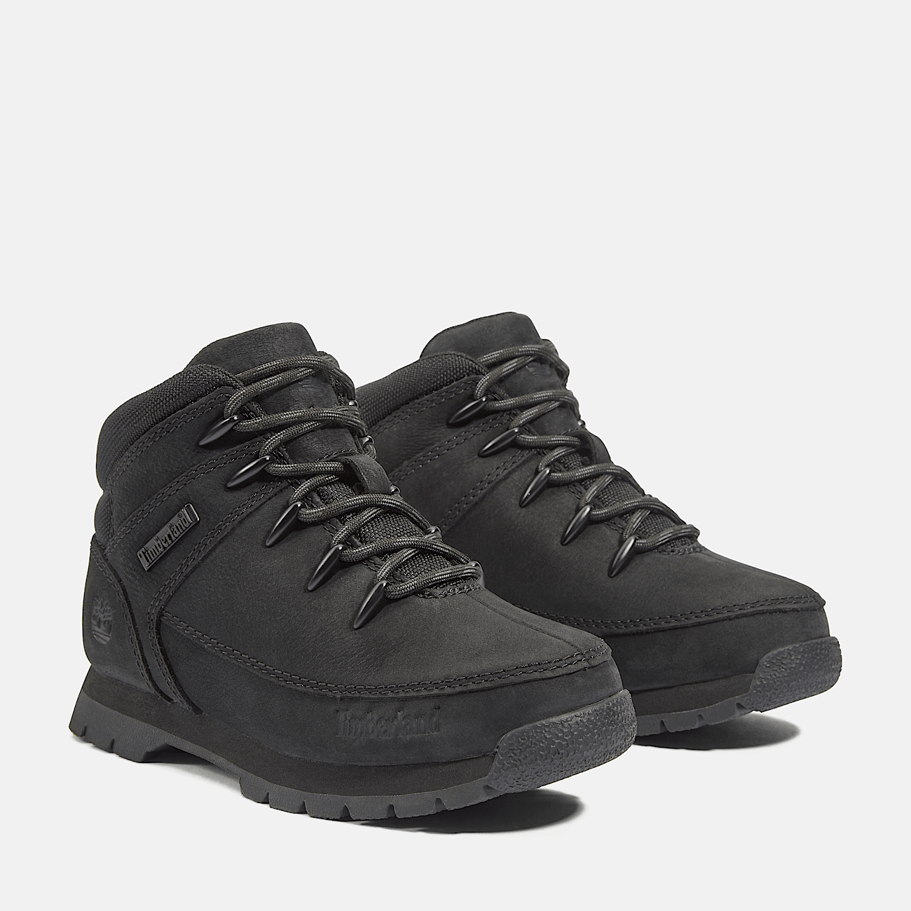Euro Sprint Mid Lace Up Boot for Youth in Black