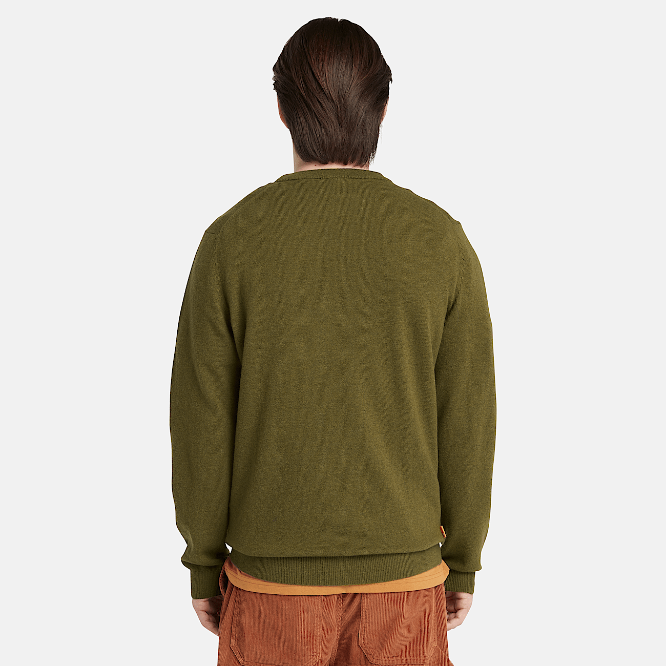 Cohas Brook Merino Crew Neck Jumper for Men in Green
