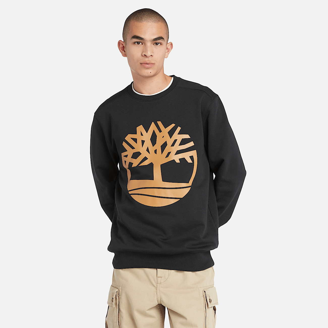 Kennebec River Crew Sweatshirt for Men in Black