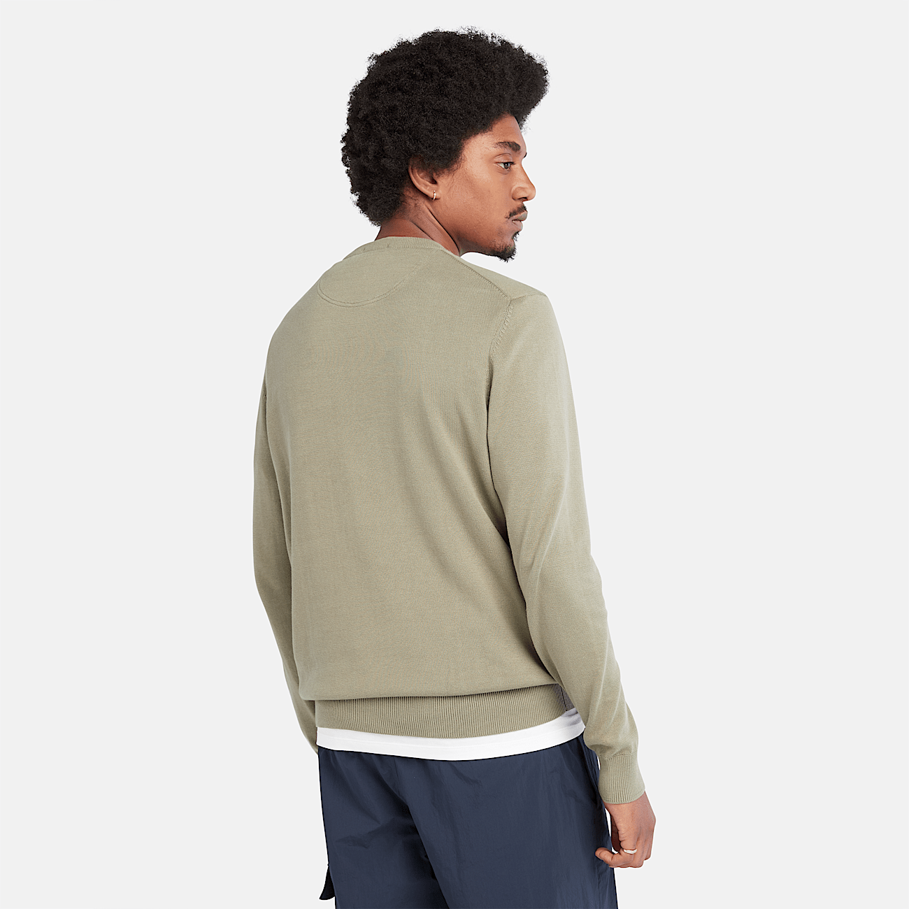 Pull a col rond Williams River pour homme en vert clair