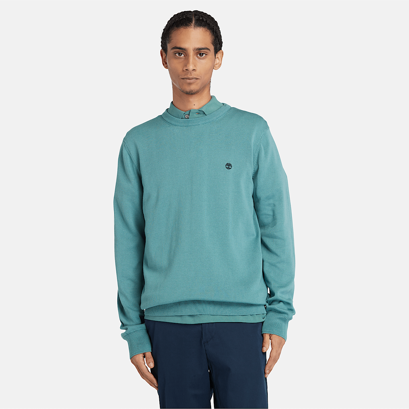 Teal sweater mens discount