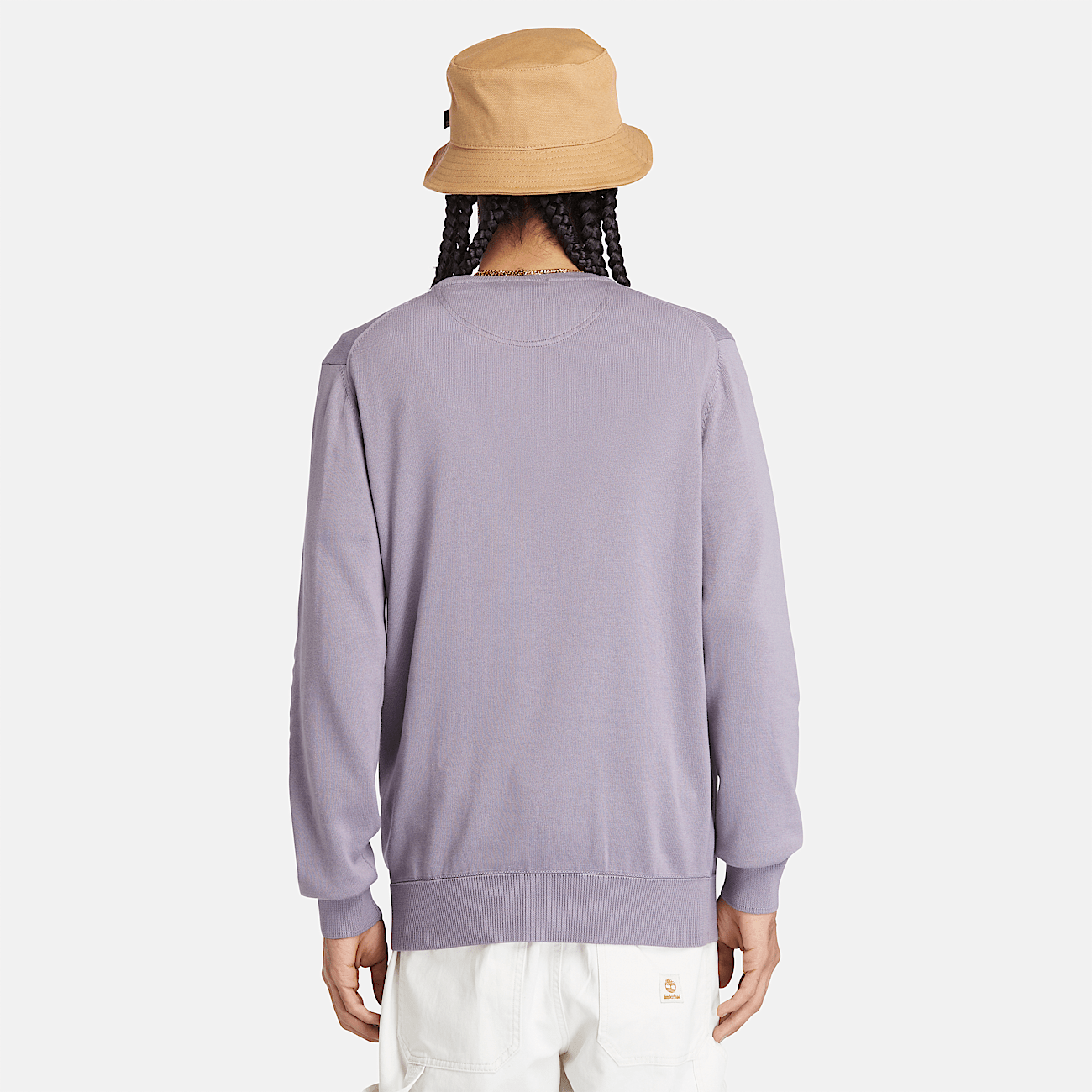 Williams River Crewneck Sweater for Men in Purple