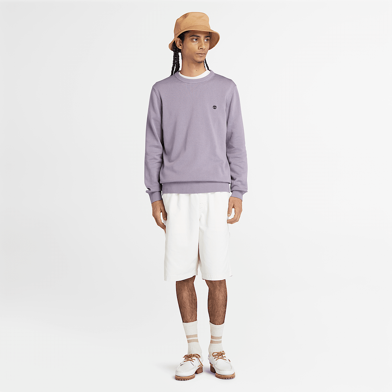 Williams River Crewneck Sweater for Men in Purple