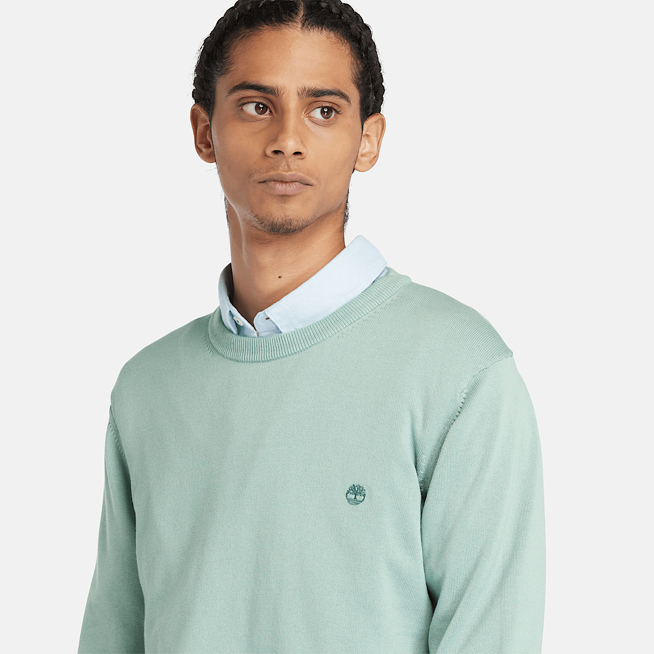 Williams River Crewneck Sweater for Men in Green