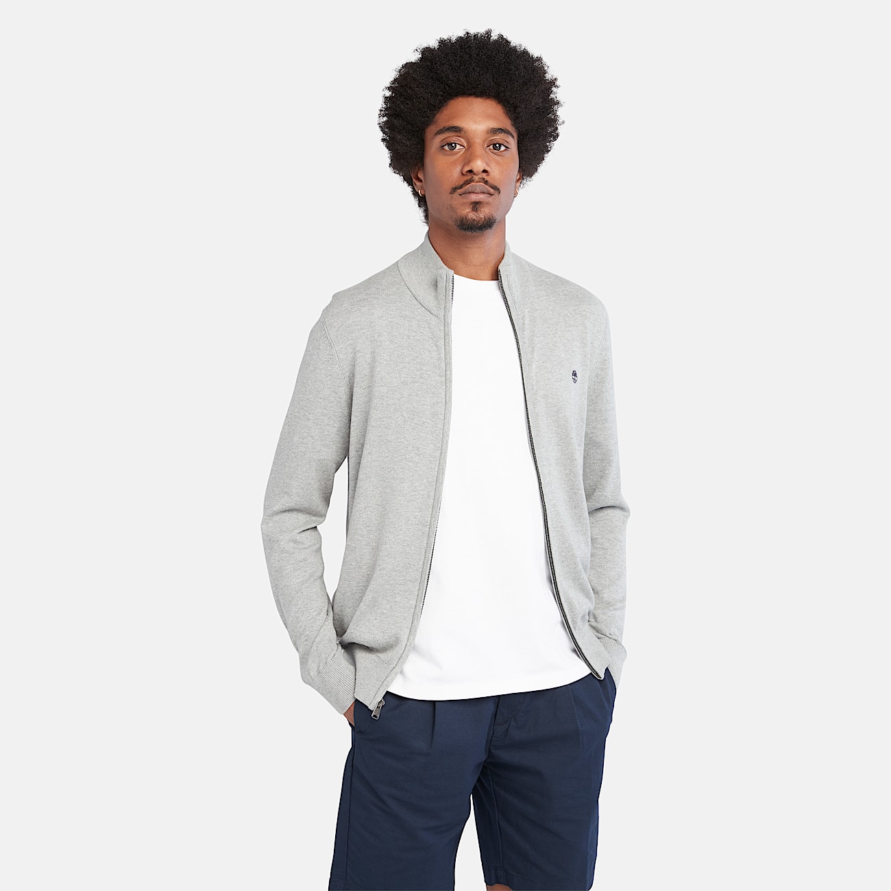 Grey timberland jumper store