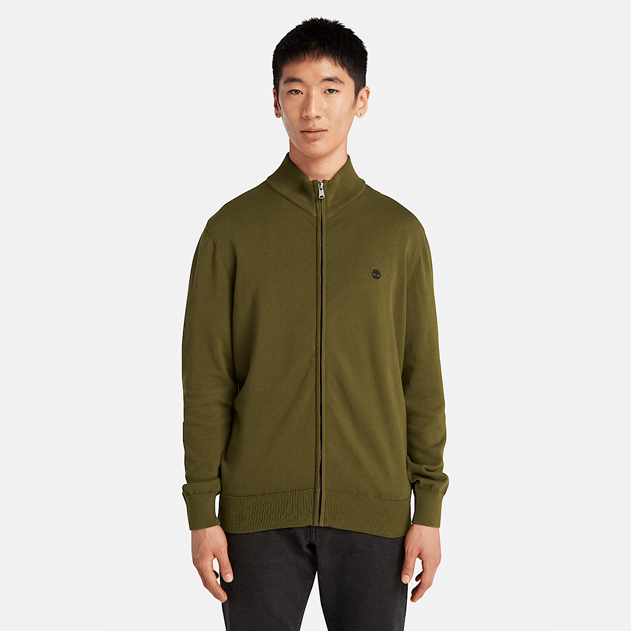 Williams River Zip Sweater for Men in Green