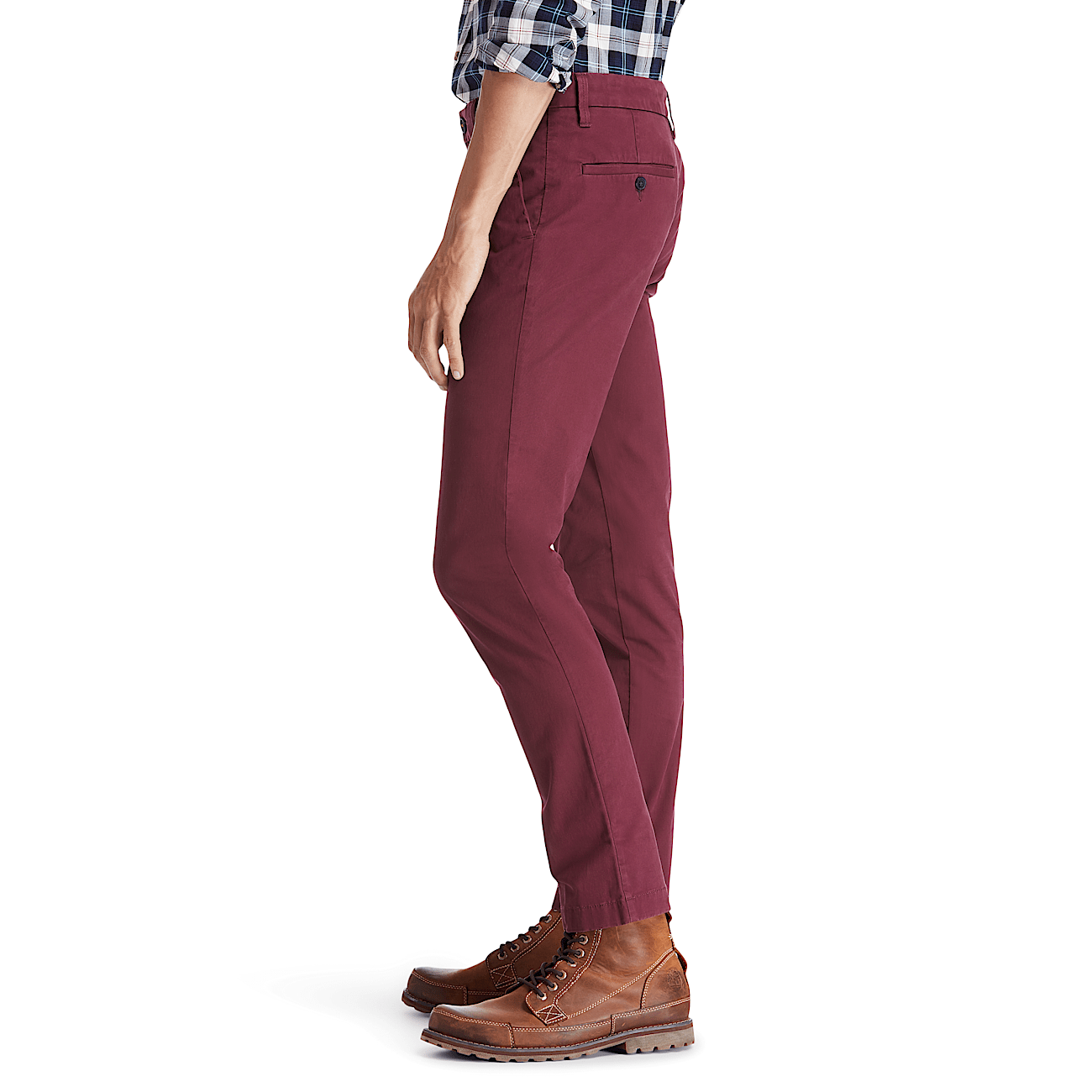Pantalon chino elastico Sargent Lake para hombre en burdeos