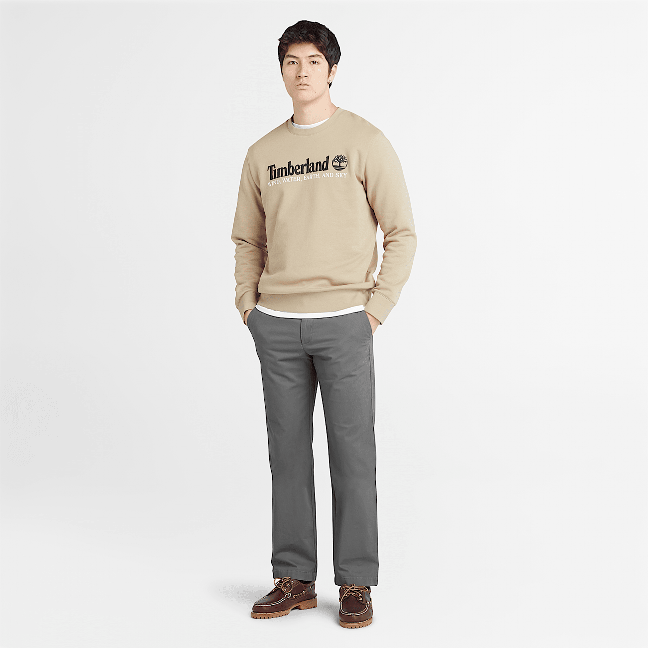 Pantaloni Chino Elasticizzati Squam Lake da Uomo in grigio