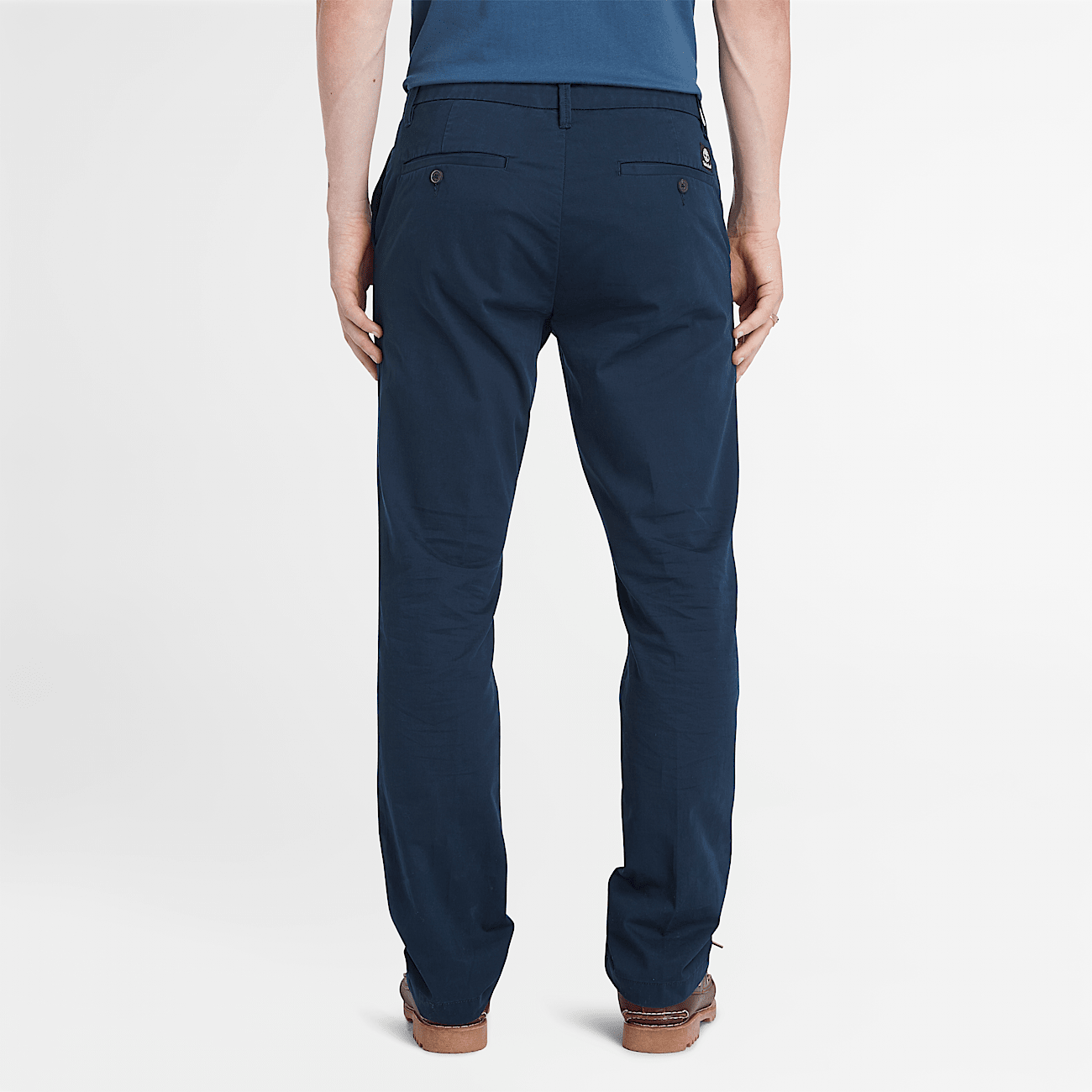 Claremont Twill Chino Trouser Straight for Men in Dark Blue