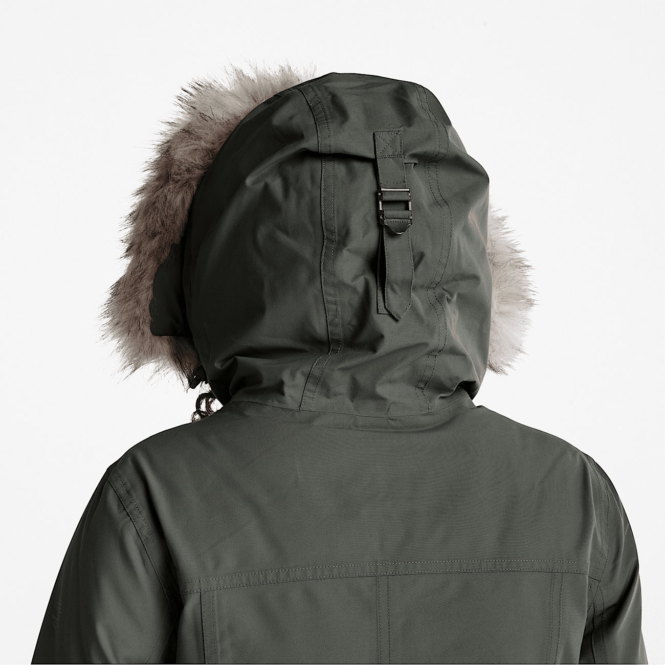 Waterproof Parka for Women in Dark Green