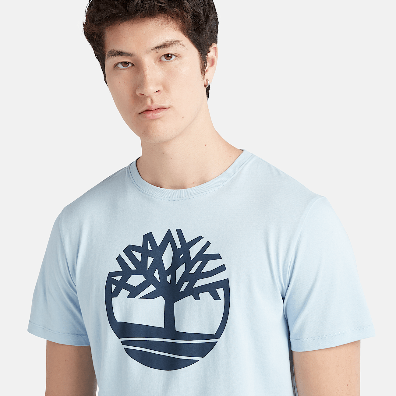 Kennebec River Tree Logo T Shirt For Men In Light Blue kennebec-river-tree-logo-t-shirt-for-men-in-light-blue