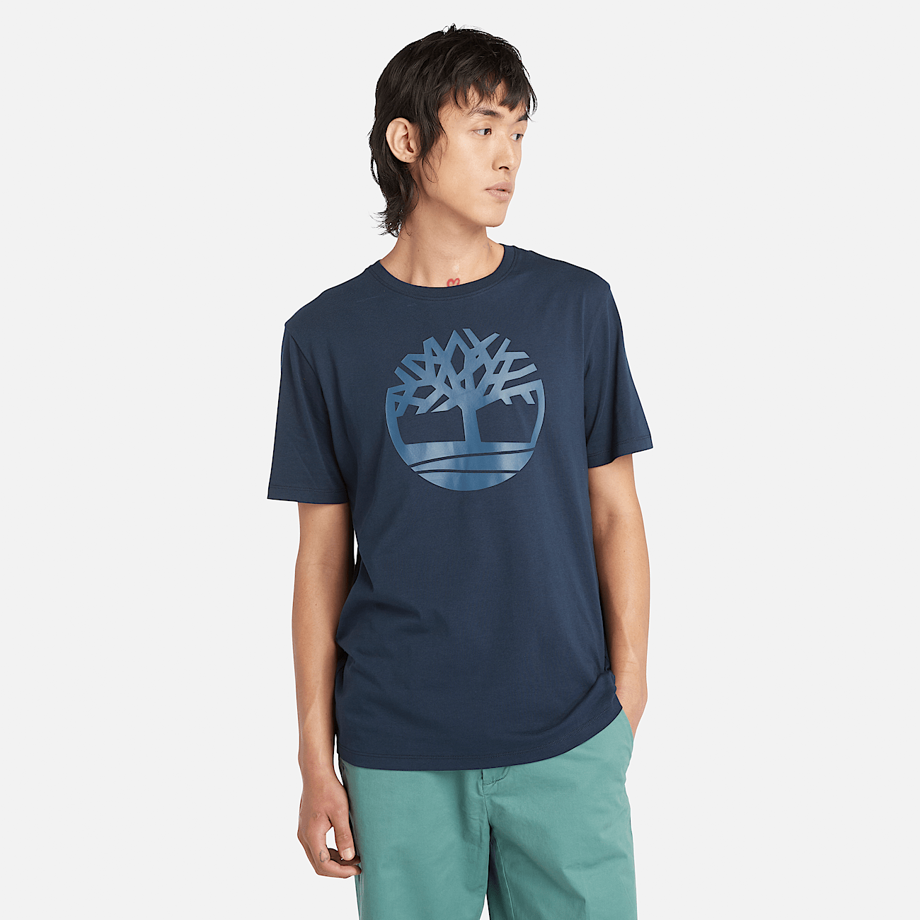 Kennebec River Logo T Shirt for Men in Dark Blue