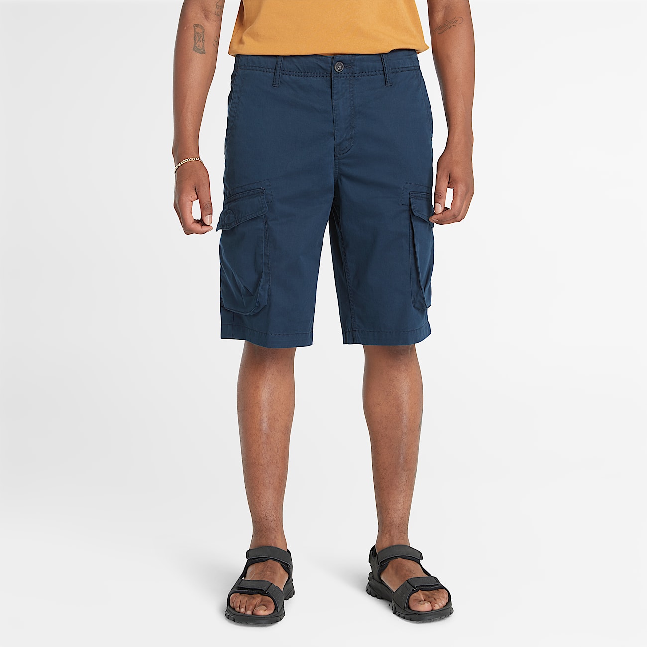 Timberland Heritage Twill Cargo Shorts for Men in Navy