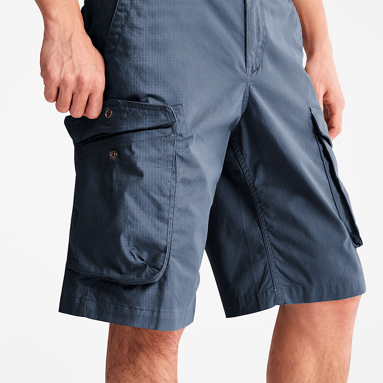 Timberland Heritage Twill Cargo Shorts for Men in Dark Blue