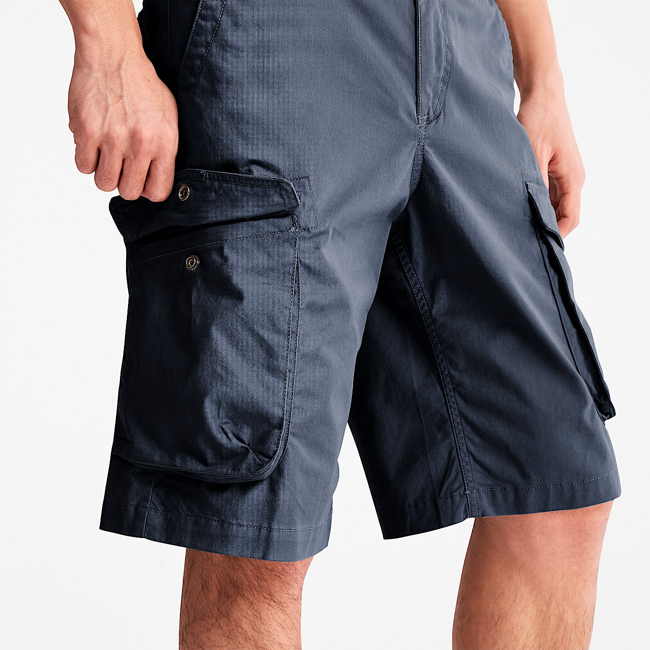 Timberland Heritage Twill Cargo Shorts for Men in Navy