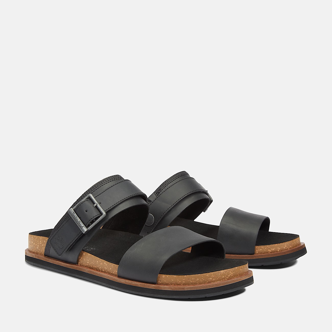 Amalfi Vibes Two strap Sandal for Men in Black