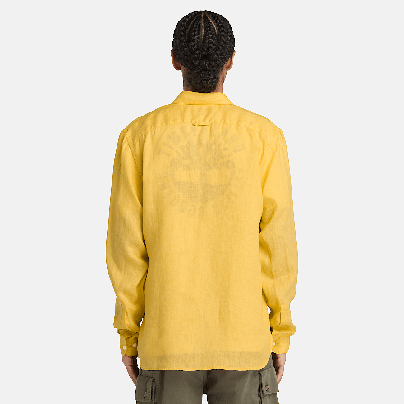 Mill Brook Linen Shirt for Men in Yellow