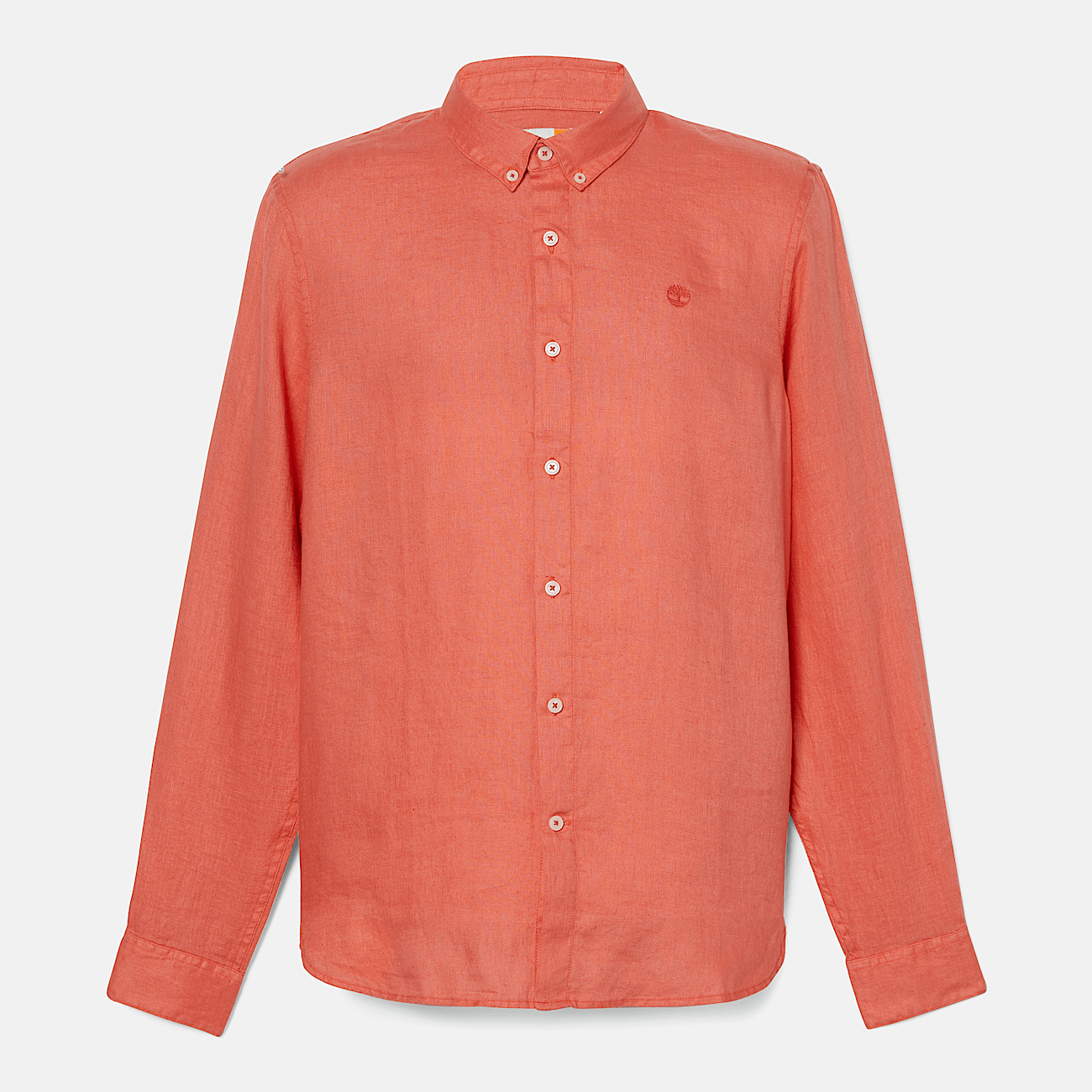 Camicia in Lino Mill Brook da Uomo in arancione