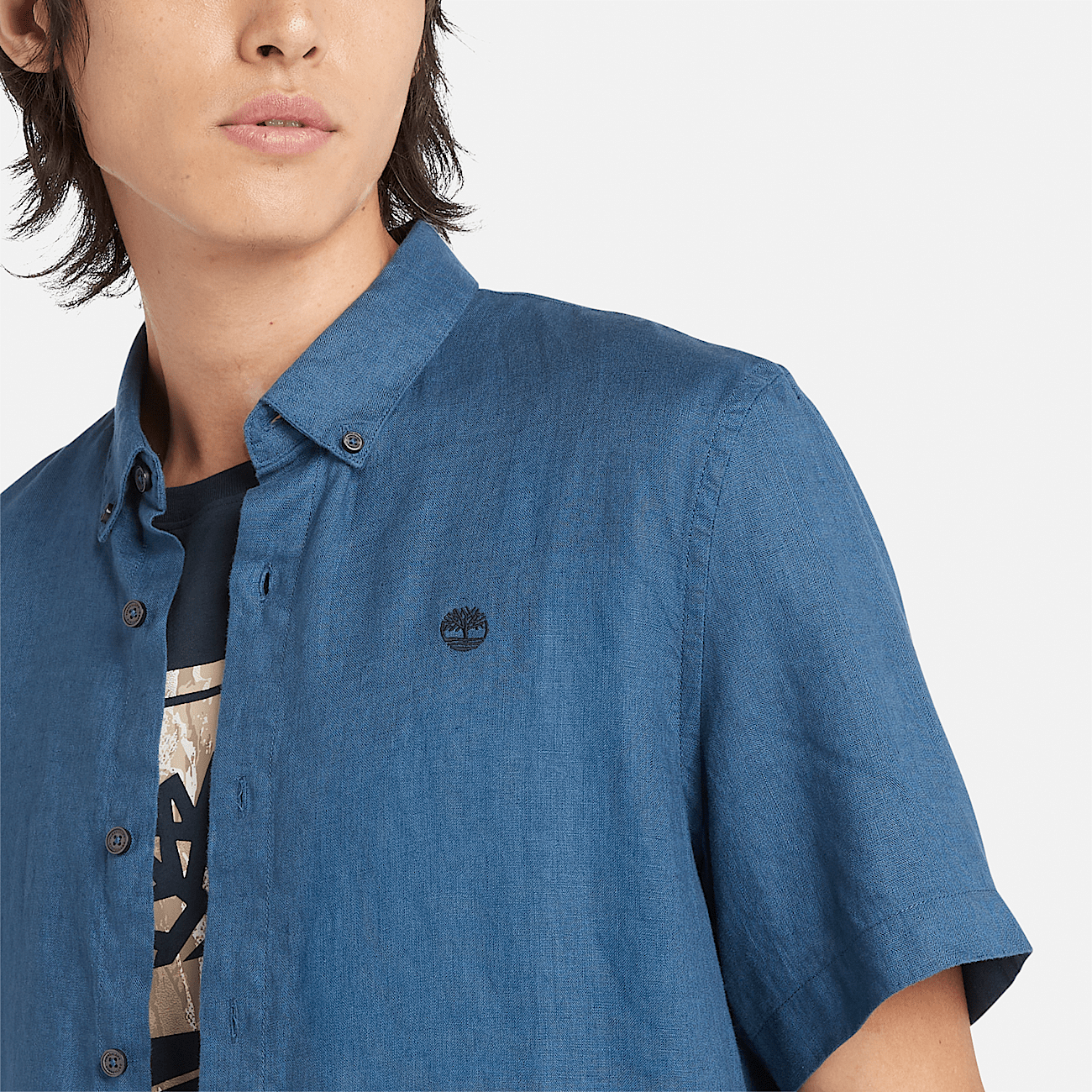 Timberland blue shirt 2025