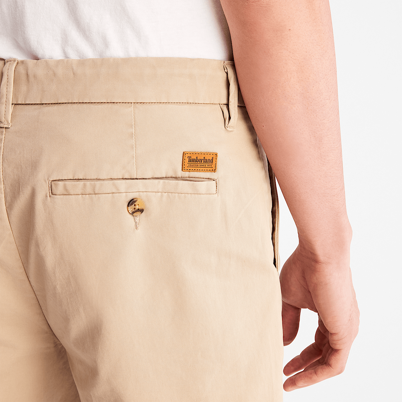Short chino stretch Squam Lake pour homme en beige