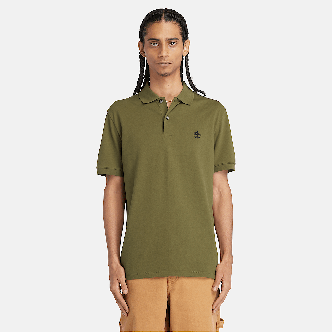 Stretch polo shirt mens on sale