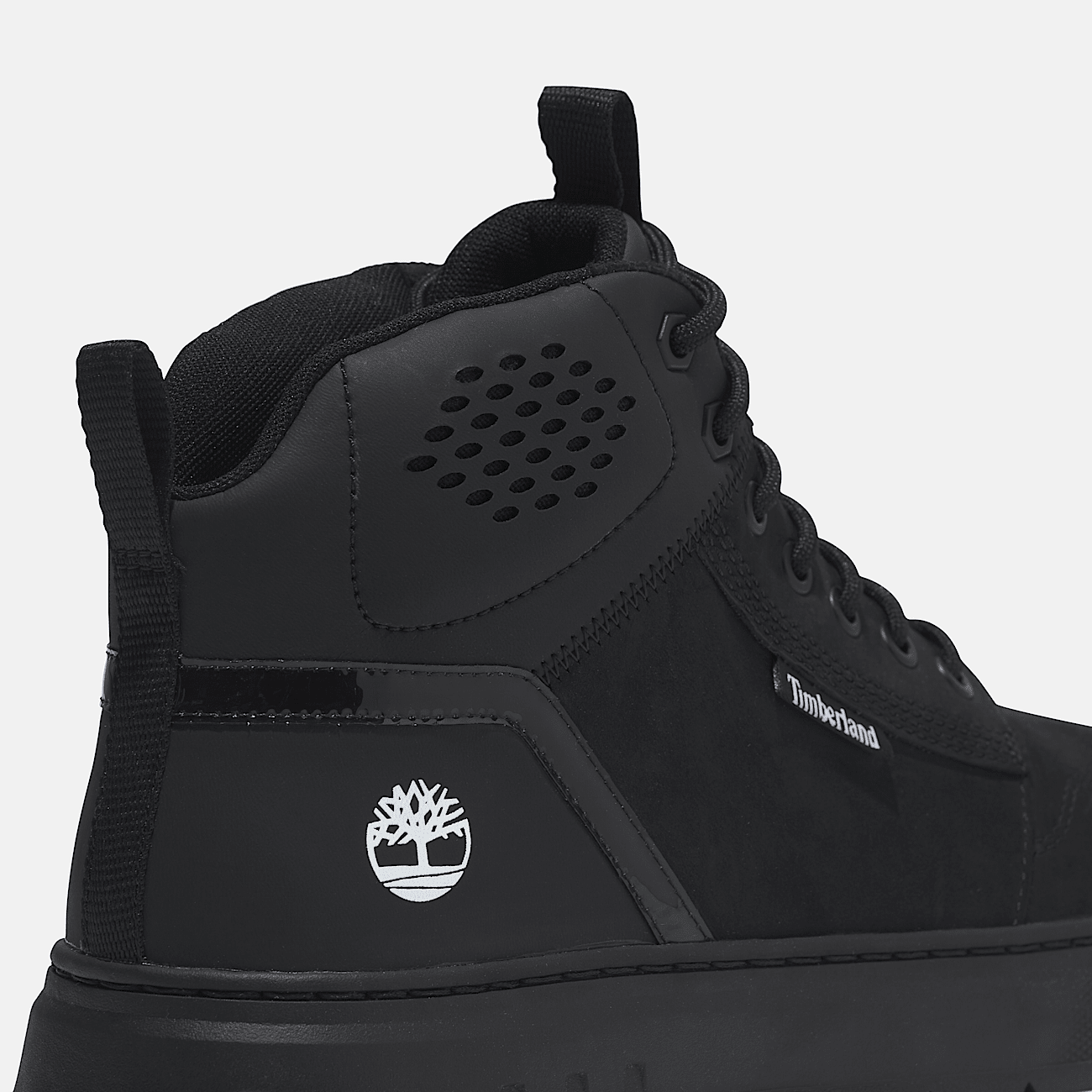 Maple Grove Mid Lace Up Trainer for Men in Black