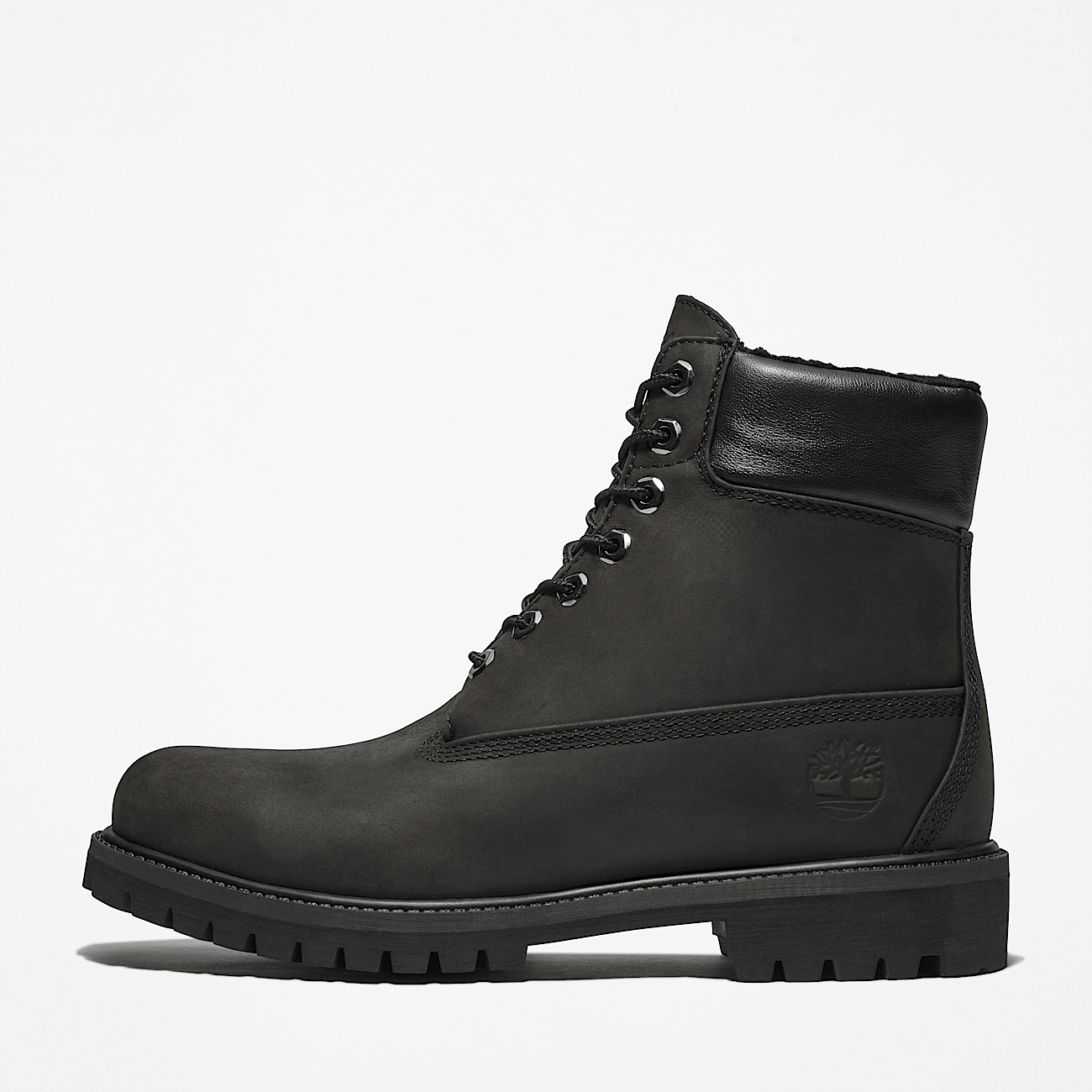 Timberland Premium 6 Inch Lace Up Waterproof Boot for Men in Black