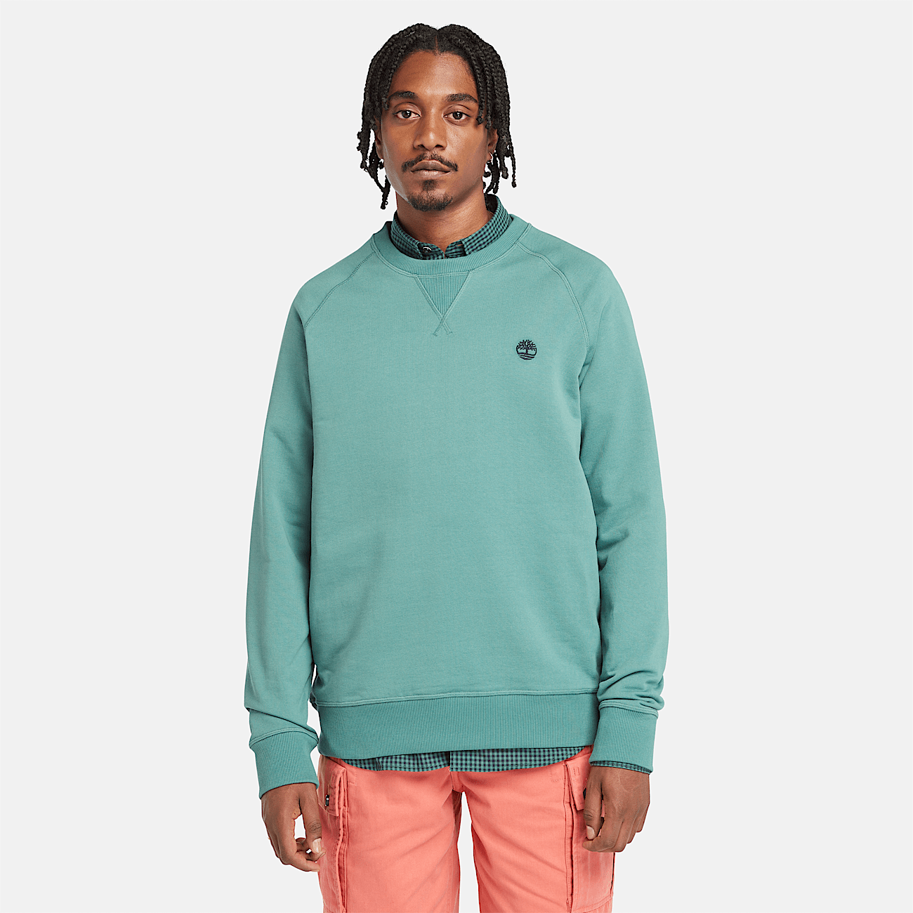 Felpa verde acqua uomo deals