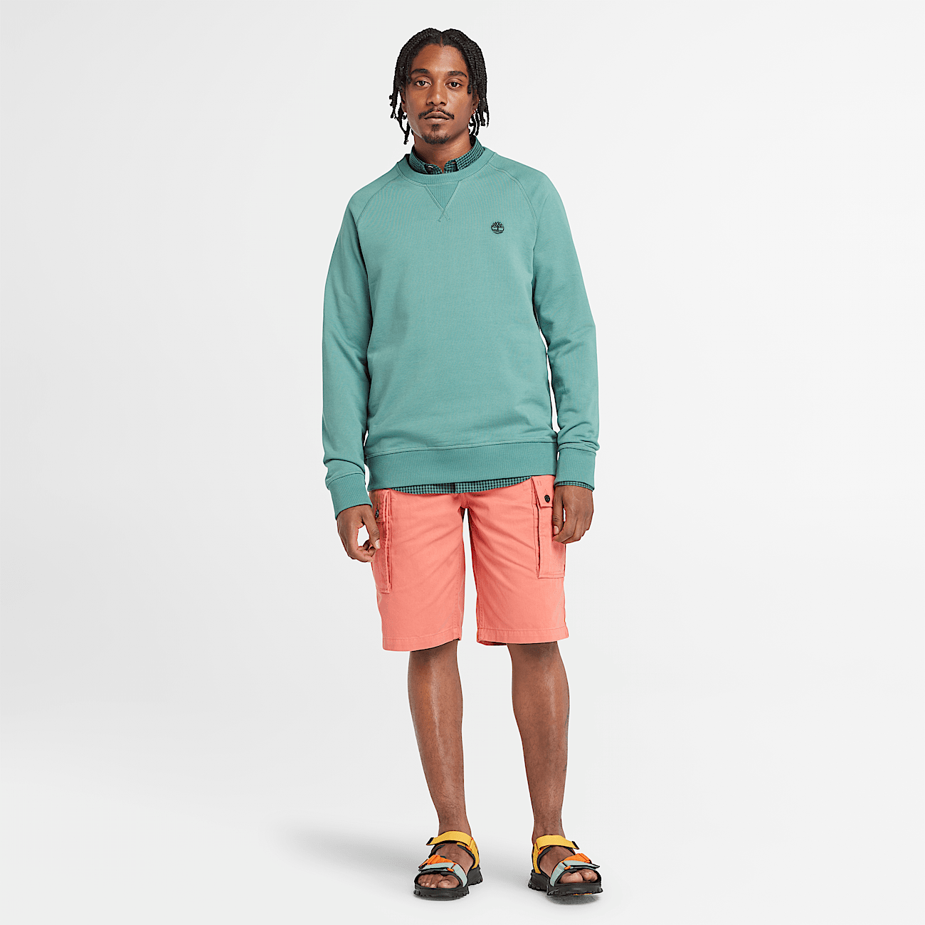 Teal crewneck deals