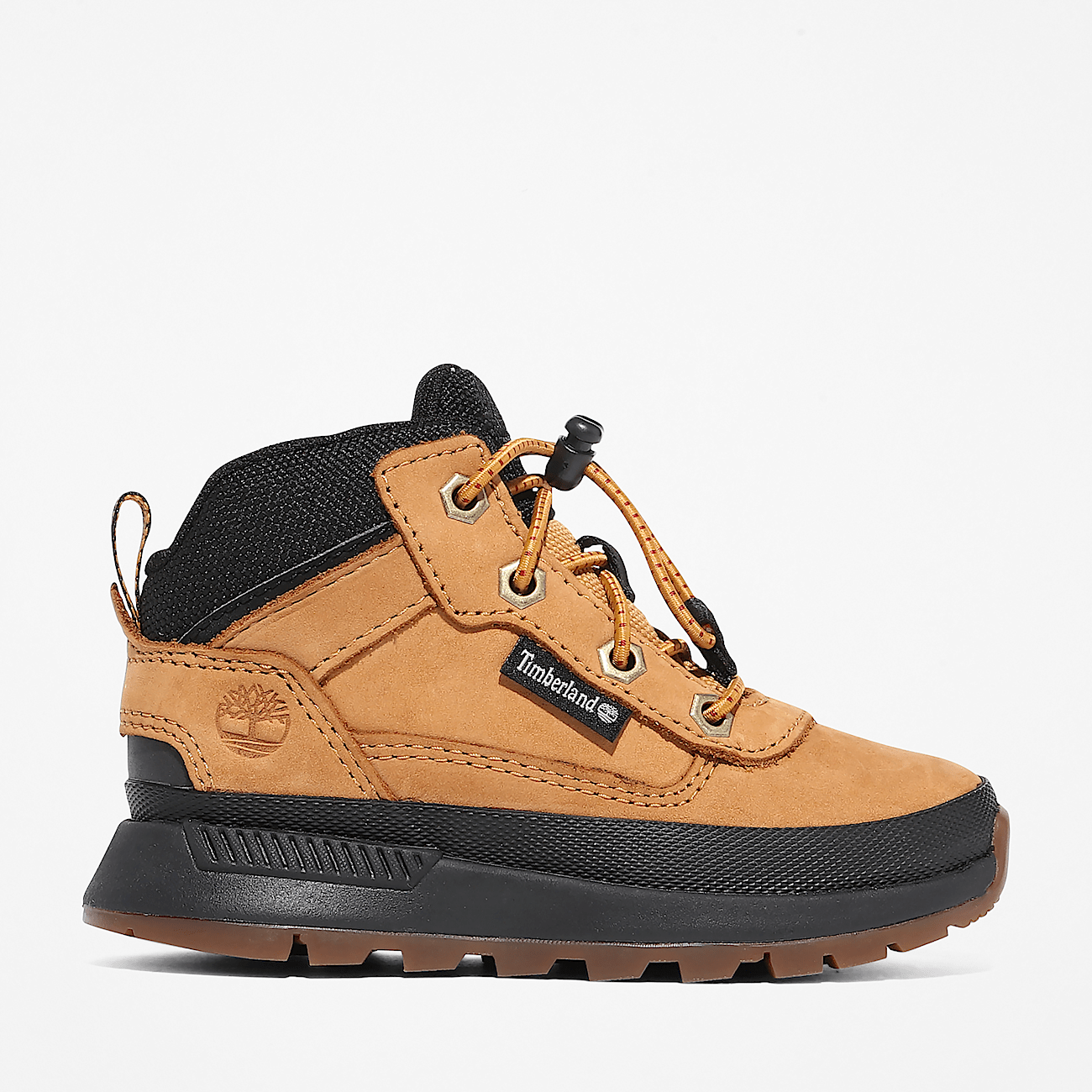 Field Trekker Mid Lace Up Trainer for Toddler in Yellow