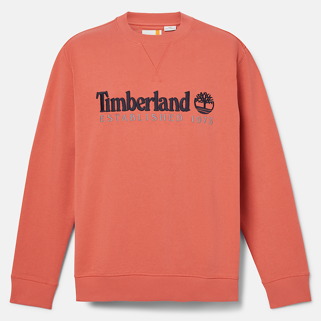 Est. 1973 Sweatshirt mit Rundhalsausschnitt und Logo fur Herren in Orange