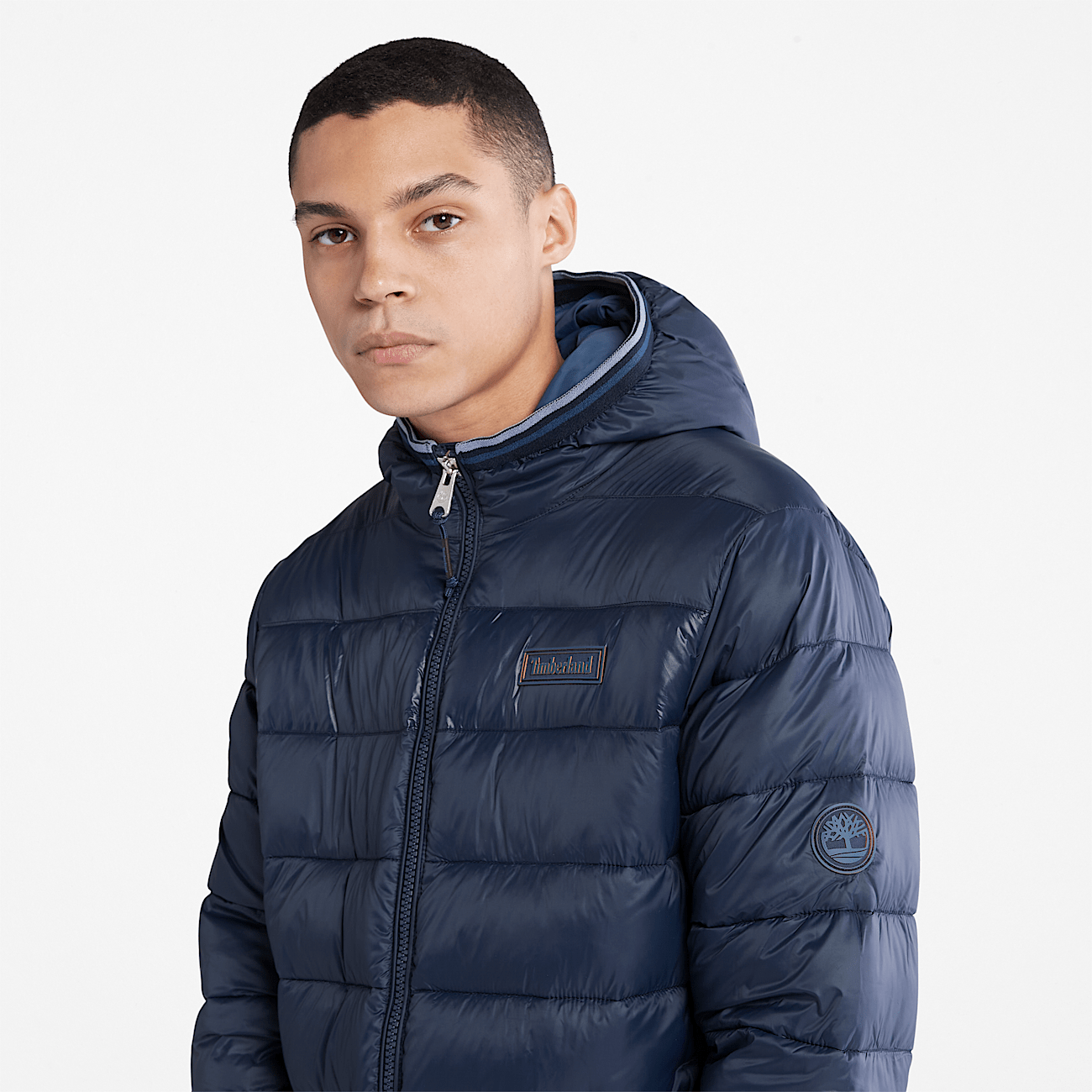 Timberland navy jacket discount