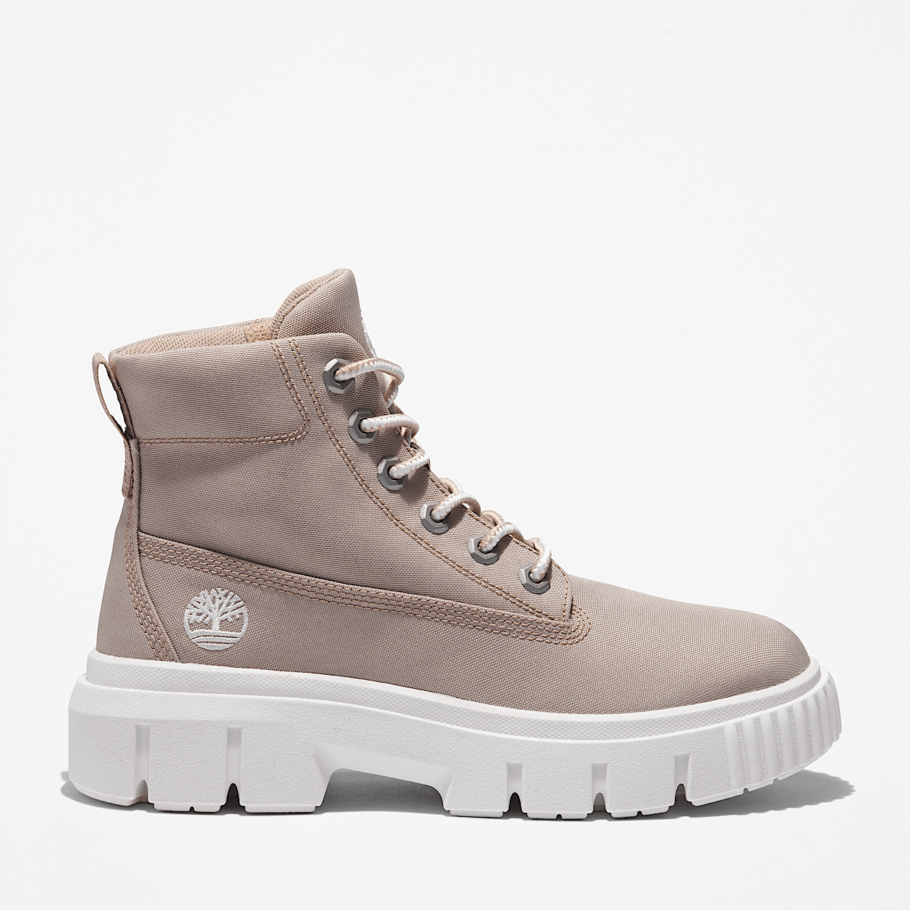 Greyfield Mid Lace Up Boot for Women in Beige