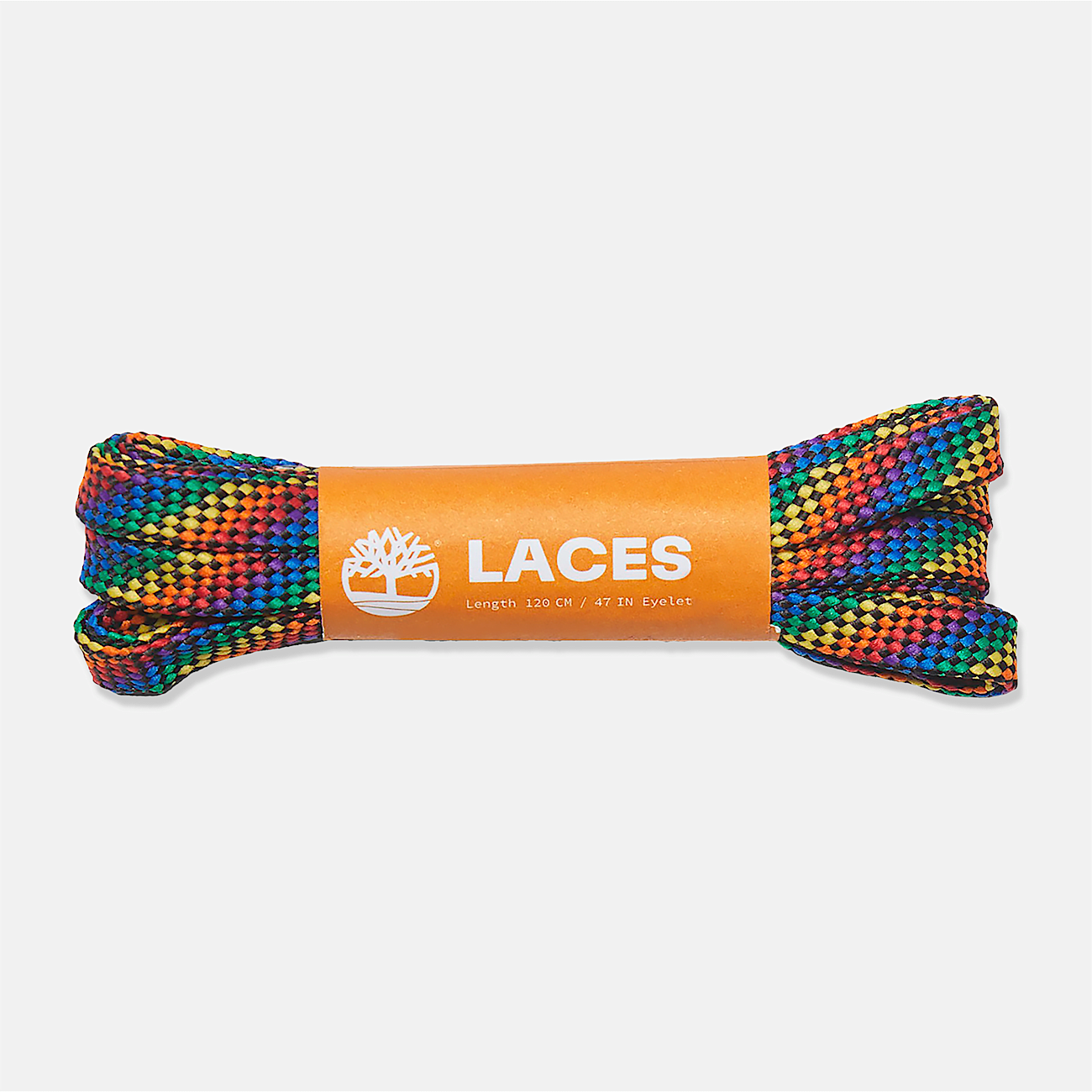 120 cm 47 Rainbow Flat Laces 47 in Multi coloured