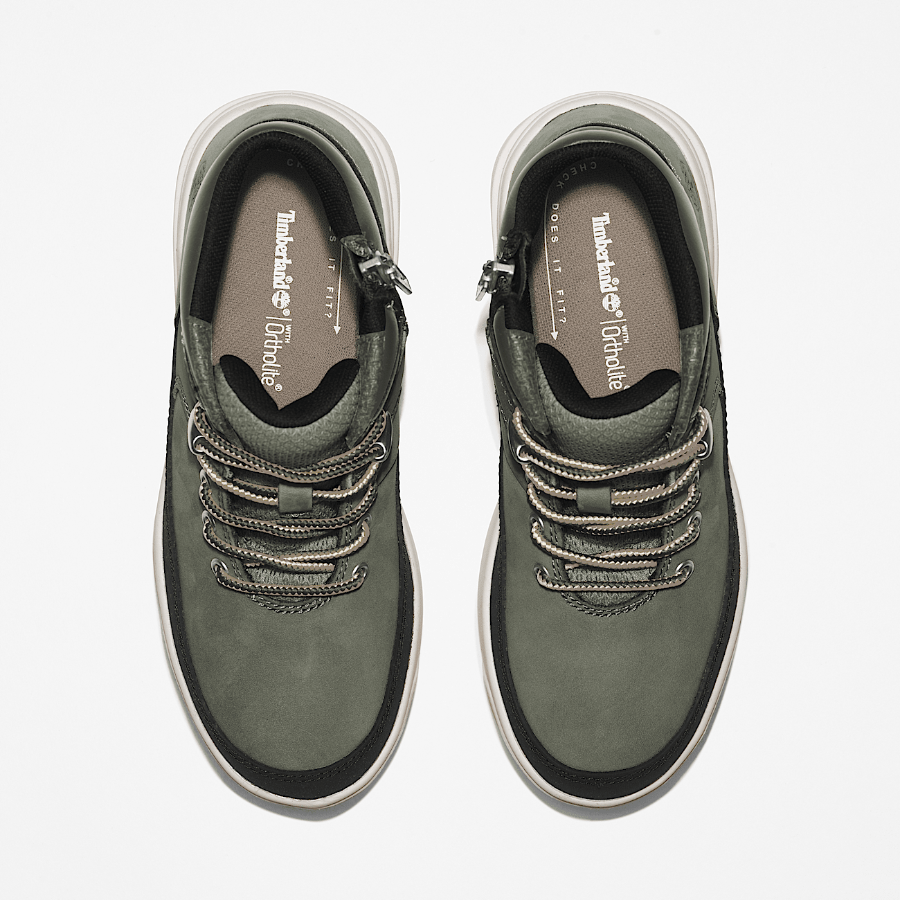 Seneca Bay Mid Lace Up Trainer for Youth in Green