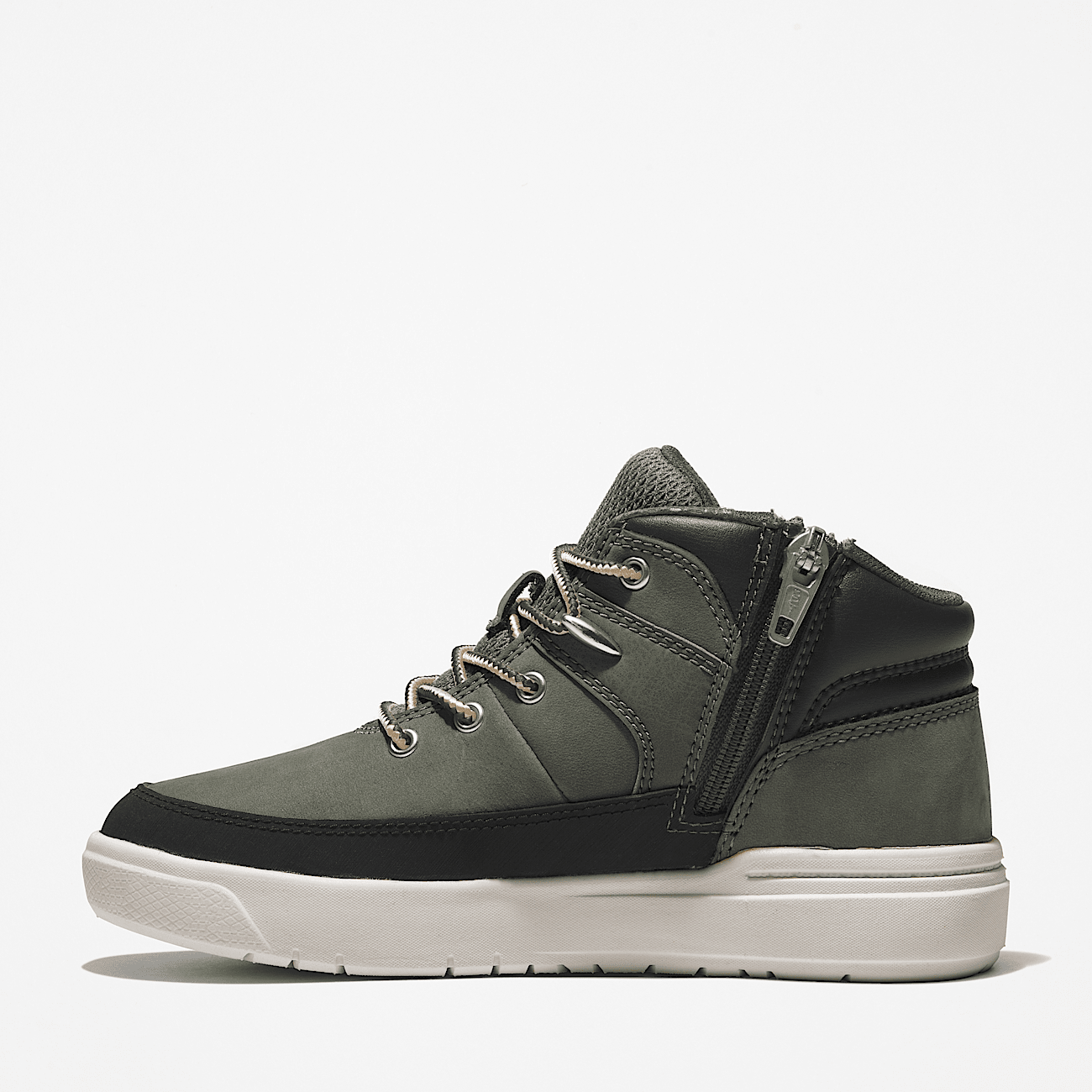 Seneca Bay Mid Lace Up Trainer for Youth in Green