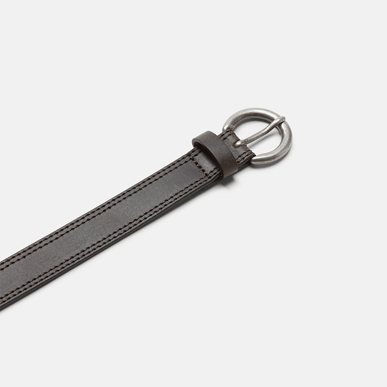 1 25mm Oval Buckle Belt for Women in Brown