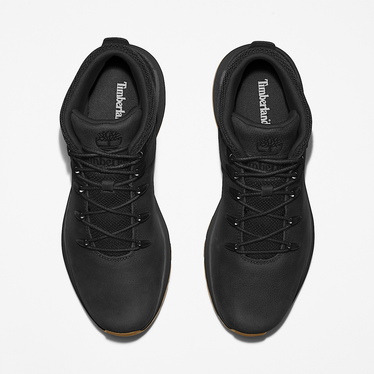 Sprint Trekker Mid Lace Up Trainer for Men in Monochrome Black