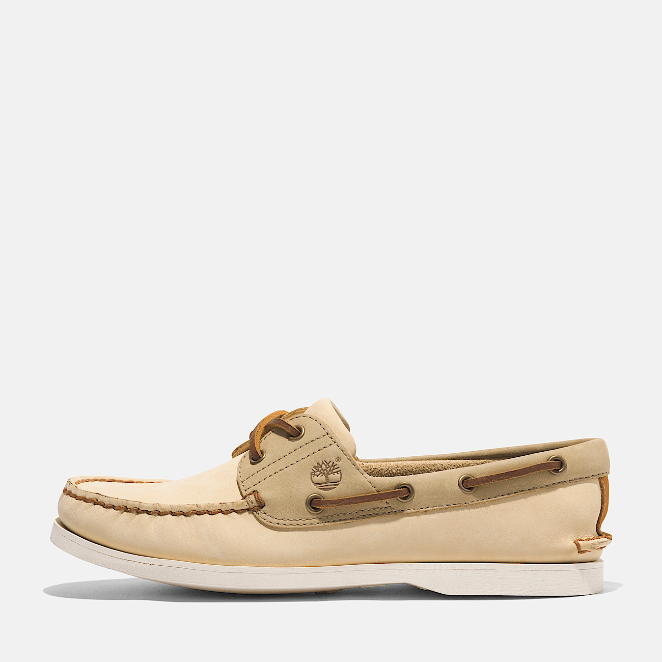 Classic Leather Boat Shoe for Men in Light Yellow