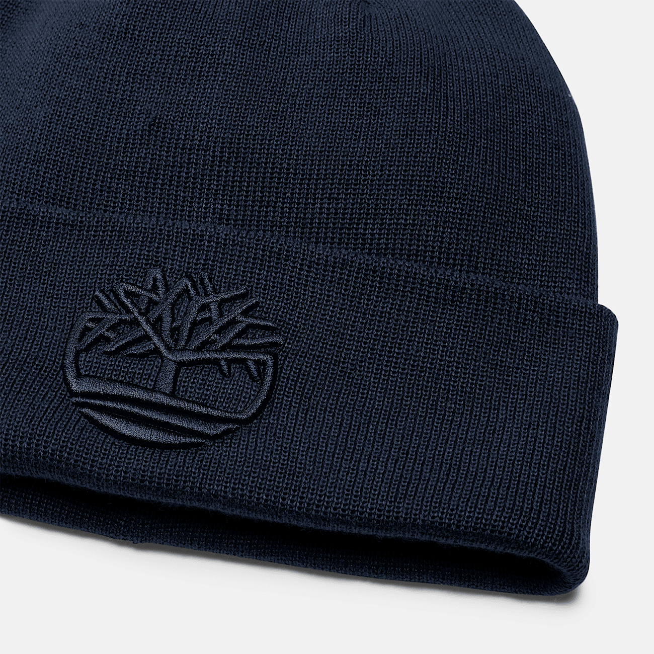 Bonnet avec broderie ton sur ton pour homme en bleu fonce