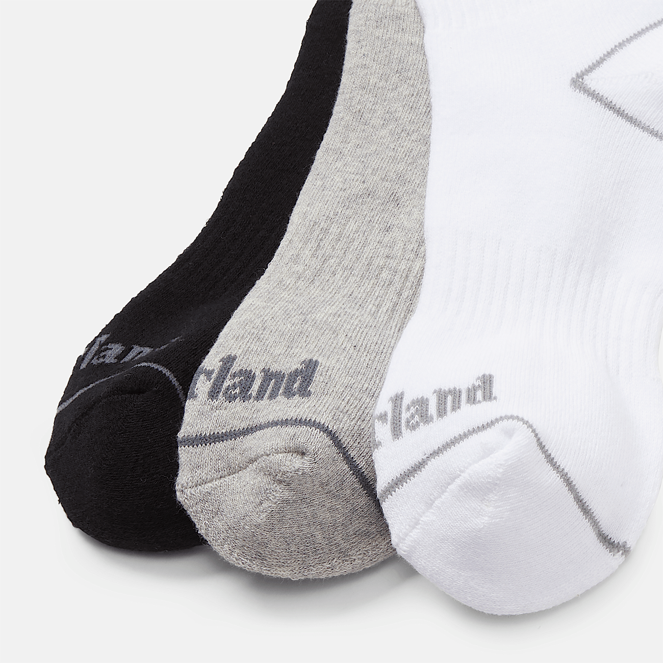All Gender 3 Pair Pack Bowden Cushioned Quarter Crew Socks in Multicoloured