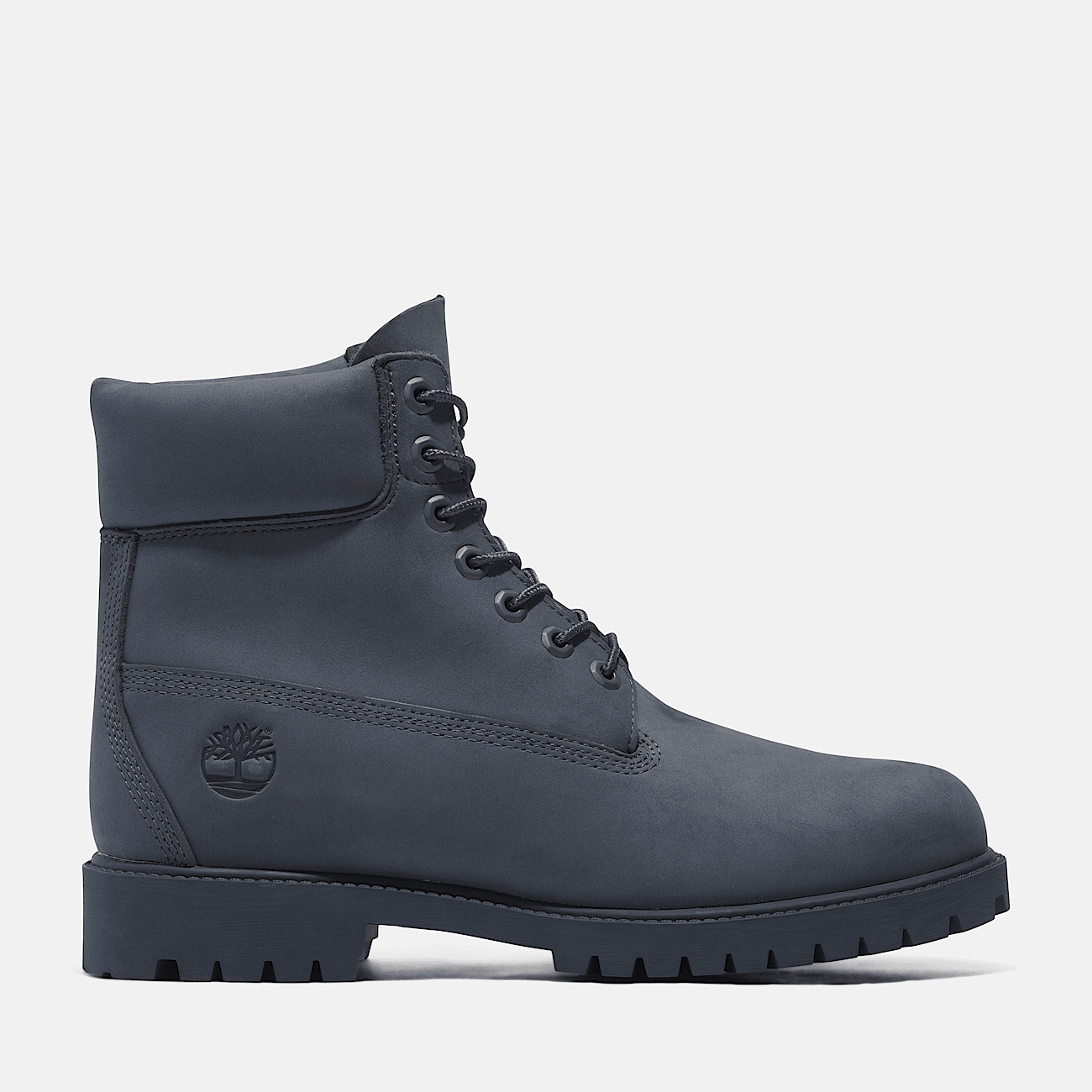 Timberland Heritage 6 Inch Lace Up Waterproof Boot for Men in Dark Blue Nubuck