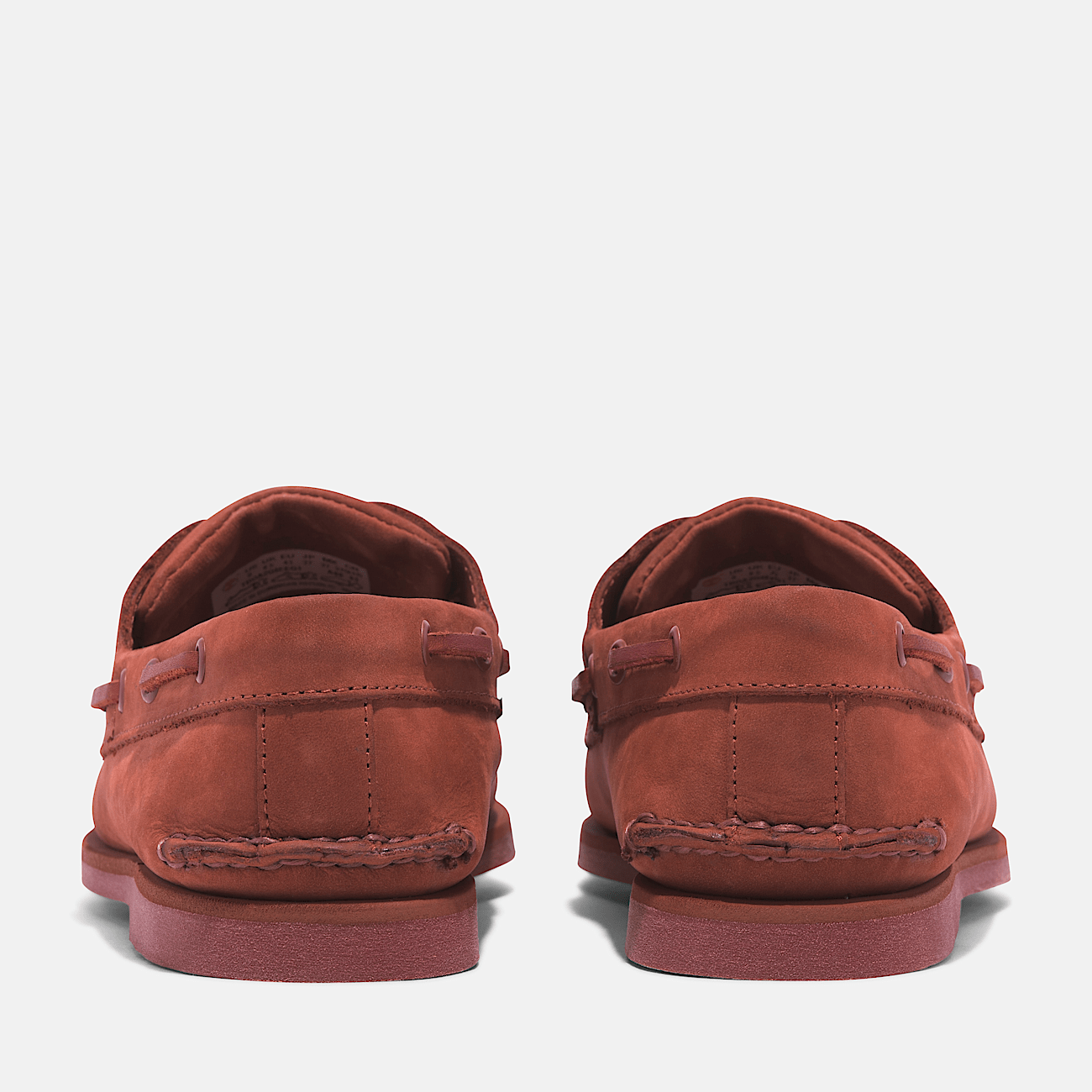 Classic Leather Boat Shoe for Men in Dark Red