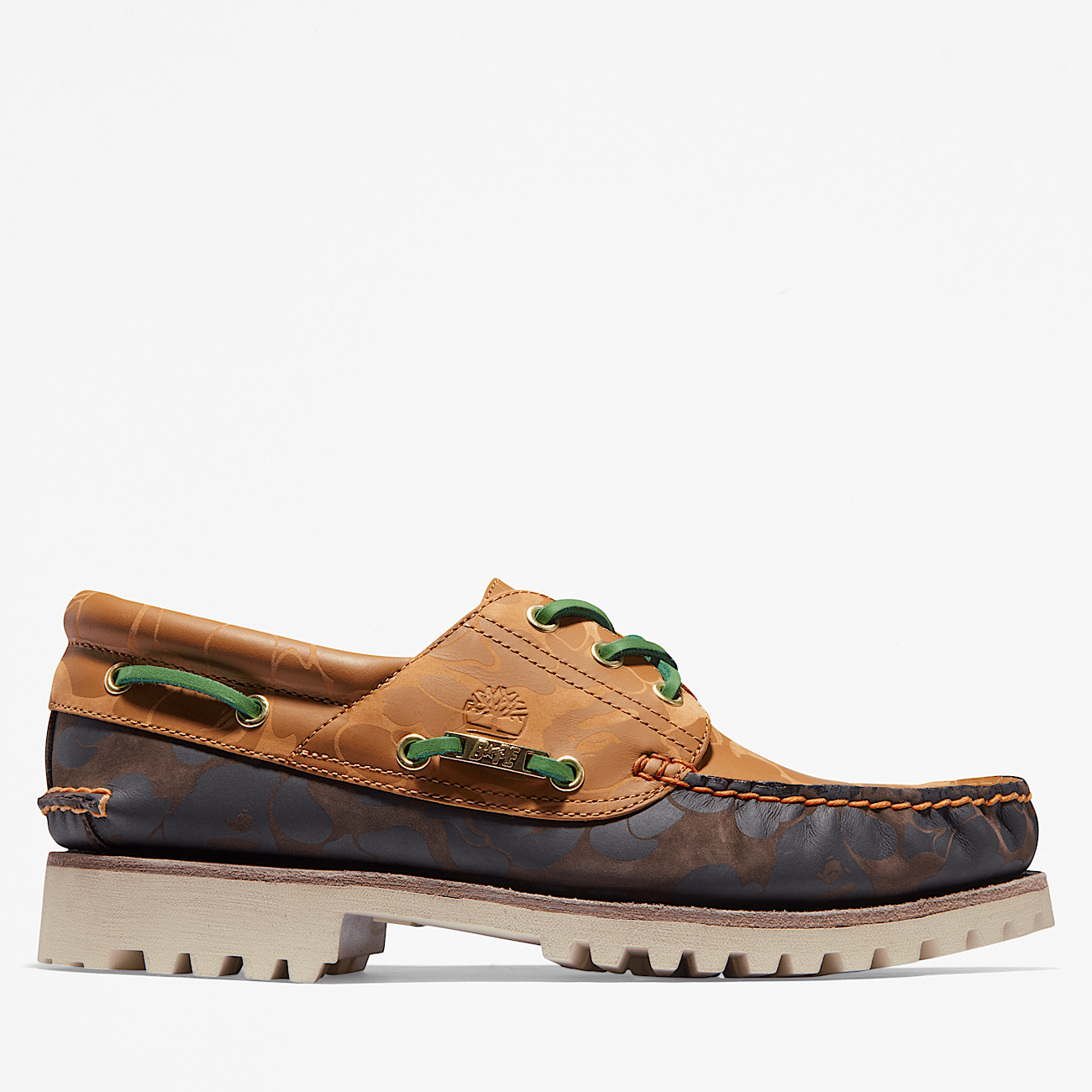 BAPE x Timberland Three Eye Classic Handsewn Shoes for Men in Yellow